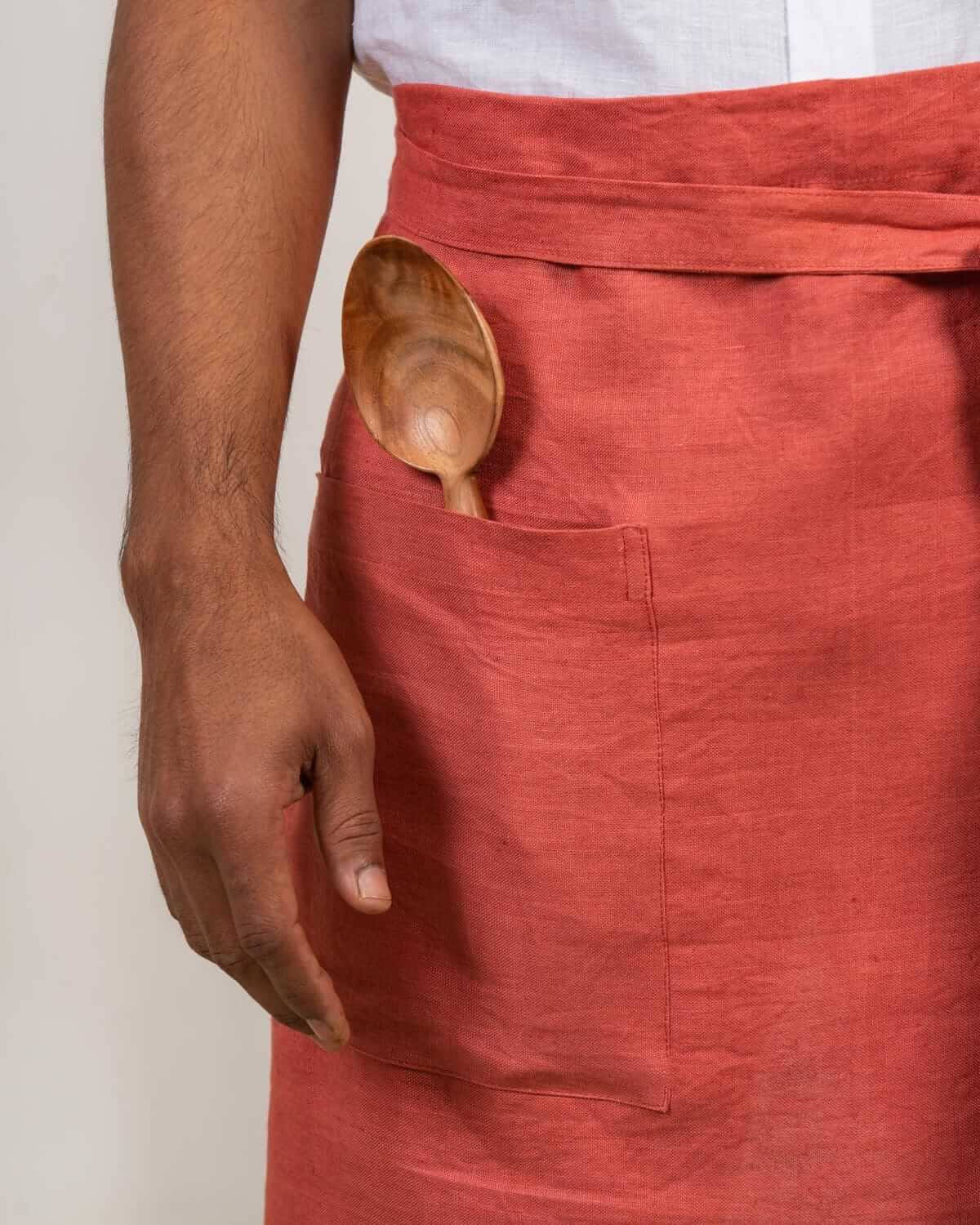 Half Apron in 100% Hemp