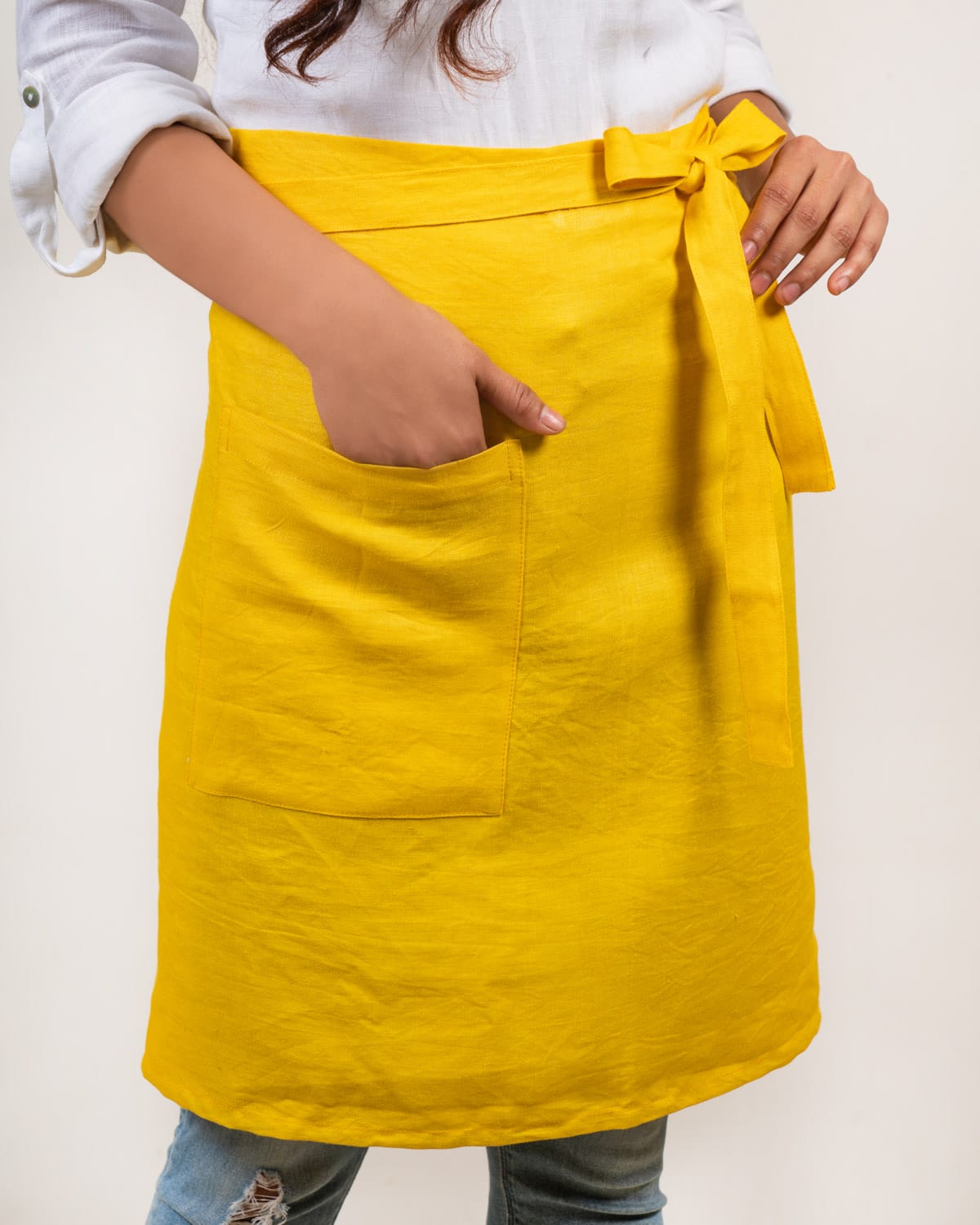 Half Apron in 100% Hemp