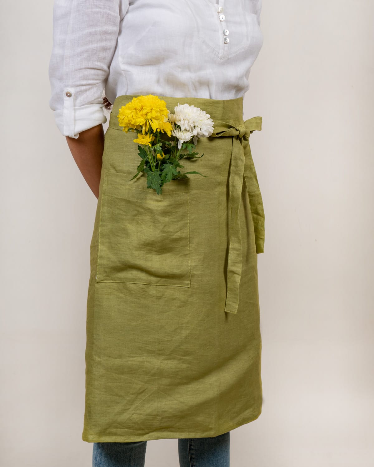 Half Apron in 100% Hemp