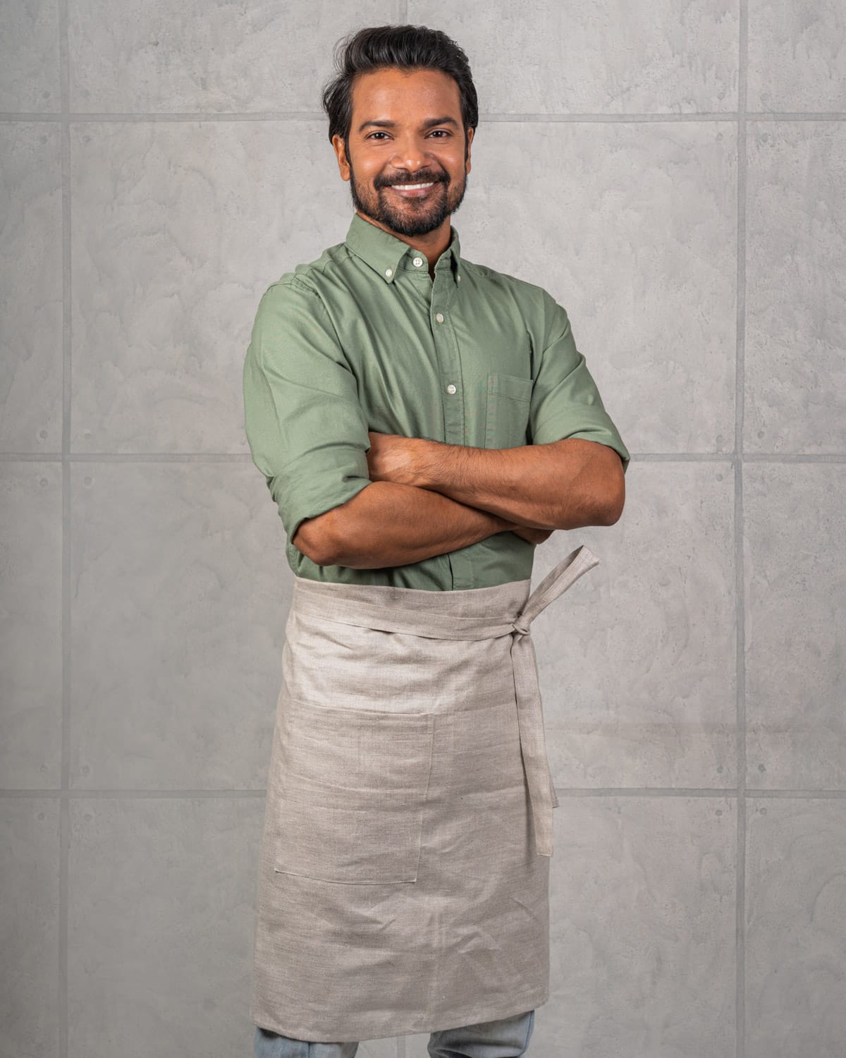 Half Apron in 100% Hemp