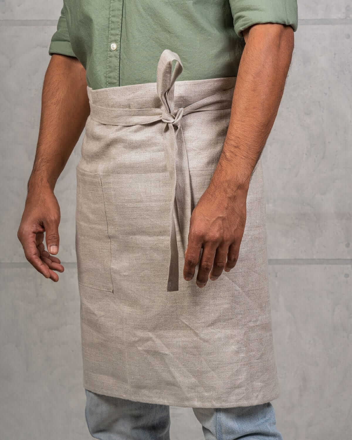 Half Apron in 100% Hemp