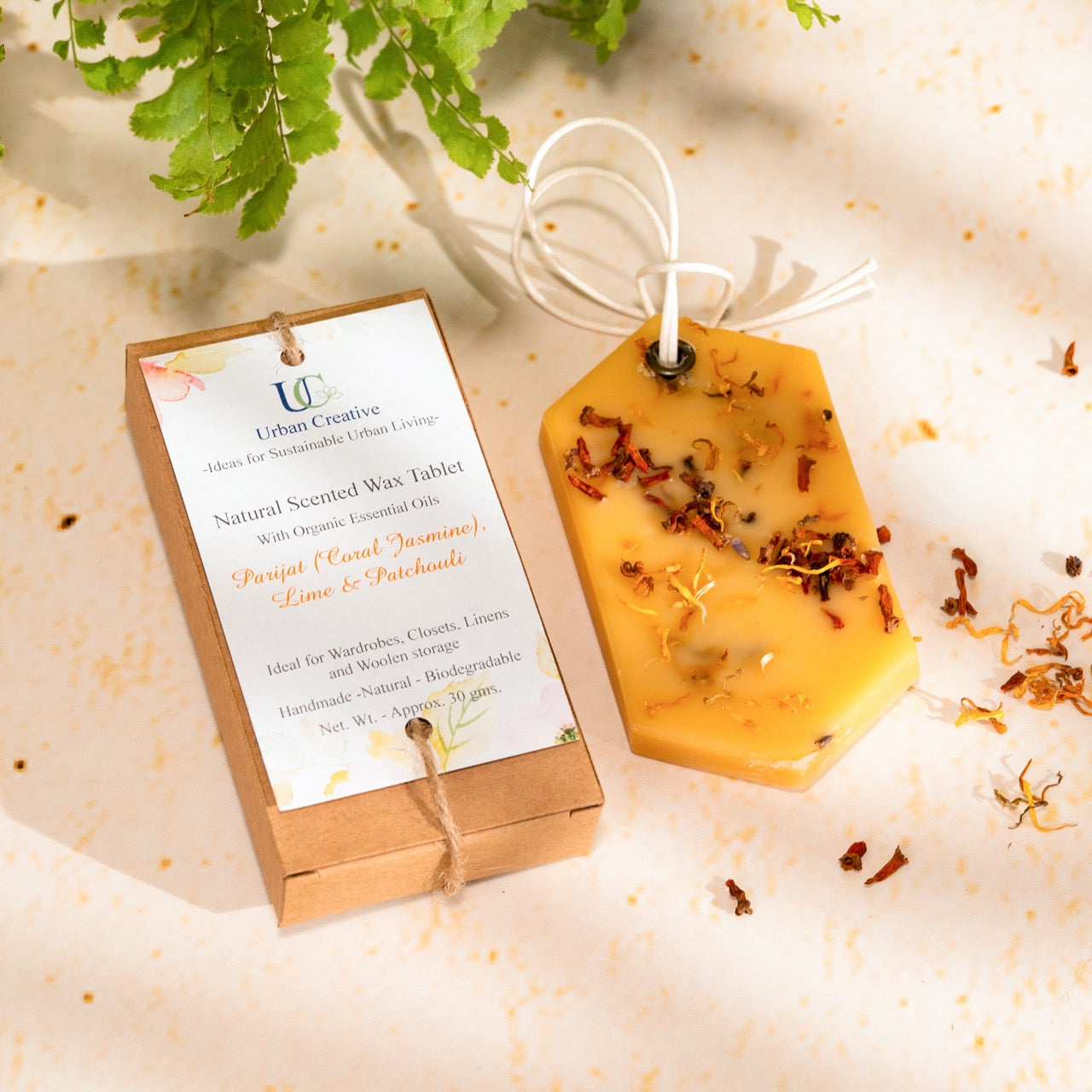 Parijat (Coral Jasmine) & Lime – Intense Floral & Calming Fragrance Wax Tablet
