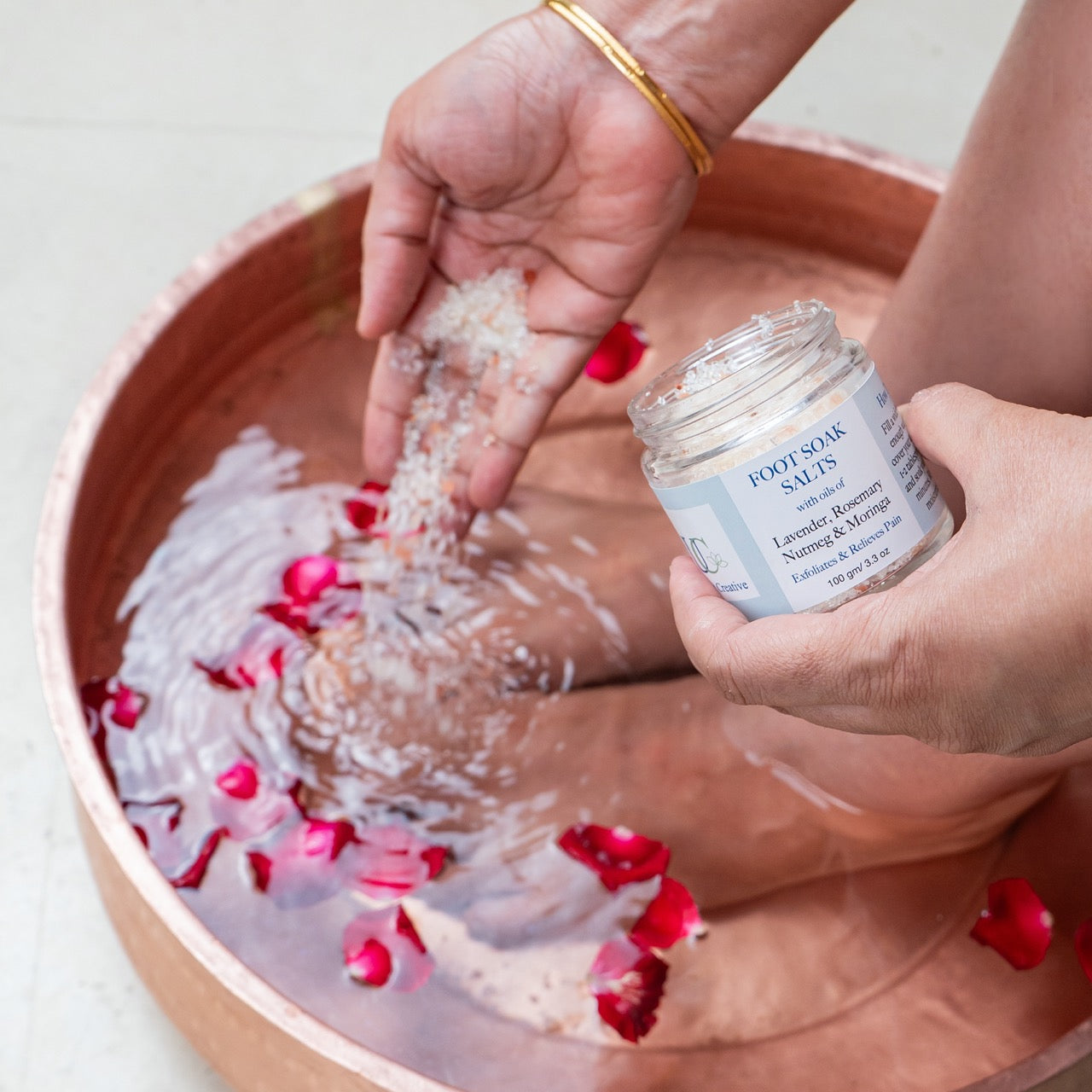 Foot Soak Salts - Geranium, Lime and Patchouli