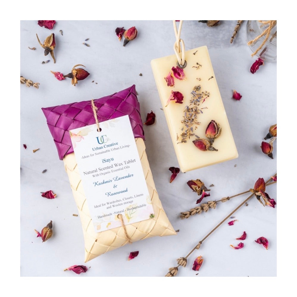 Kashmir Lavender & Rosewood – Woody and light floral fragrance wax tablet