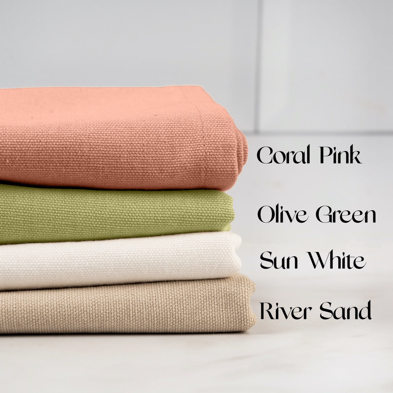 Organic Cotton Kitchen Towels in Assorted Colours