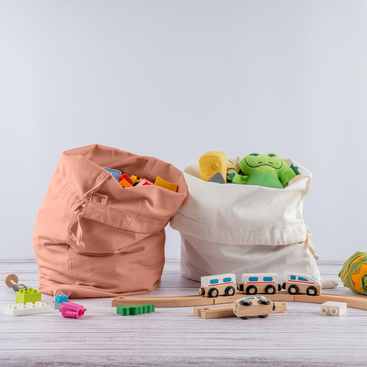 Organic cotton draw string bags