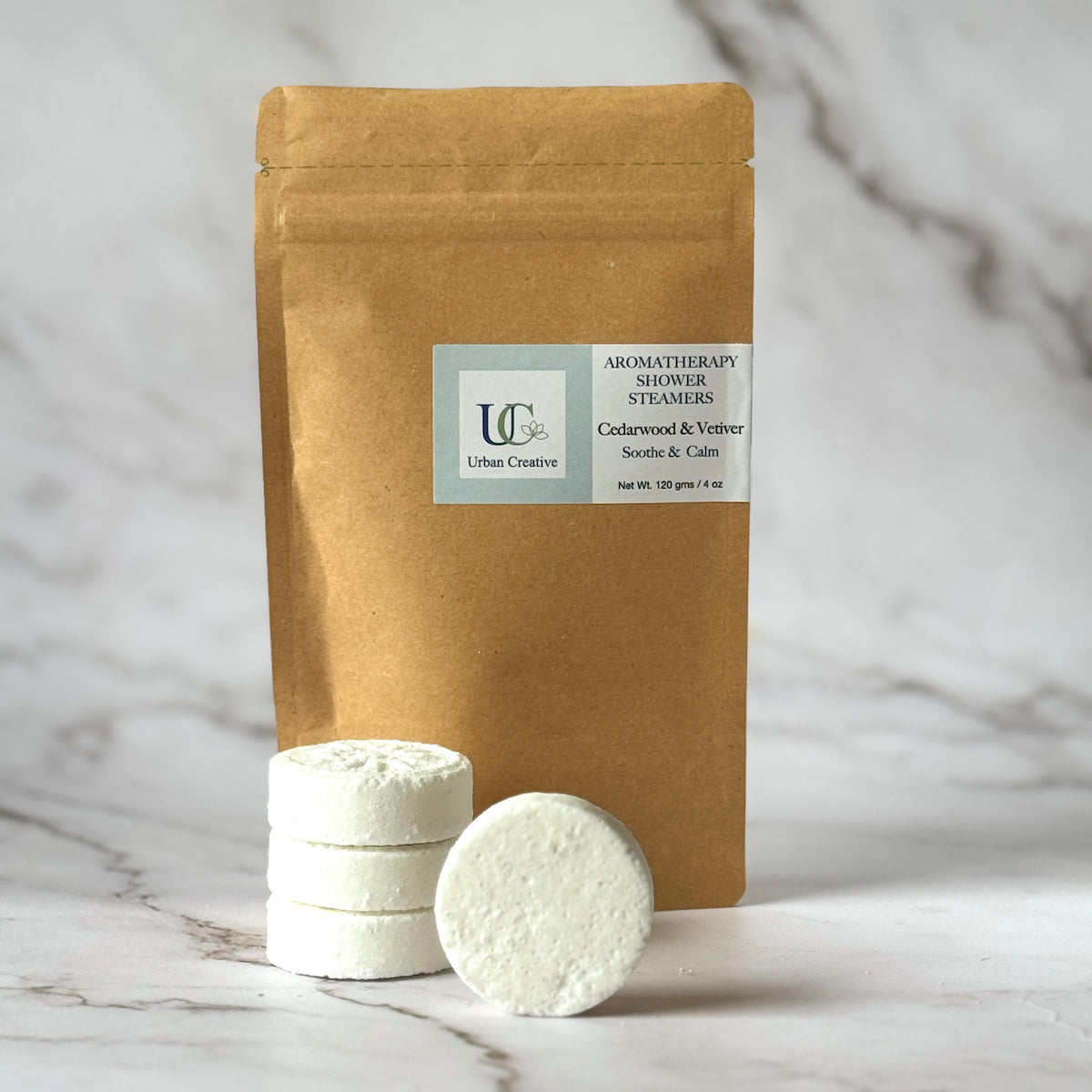 Cedarwood & Vetiver-Walk in the Woods - Soothe and Calm - Set of 4 Shower Steamers