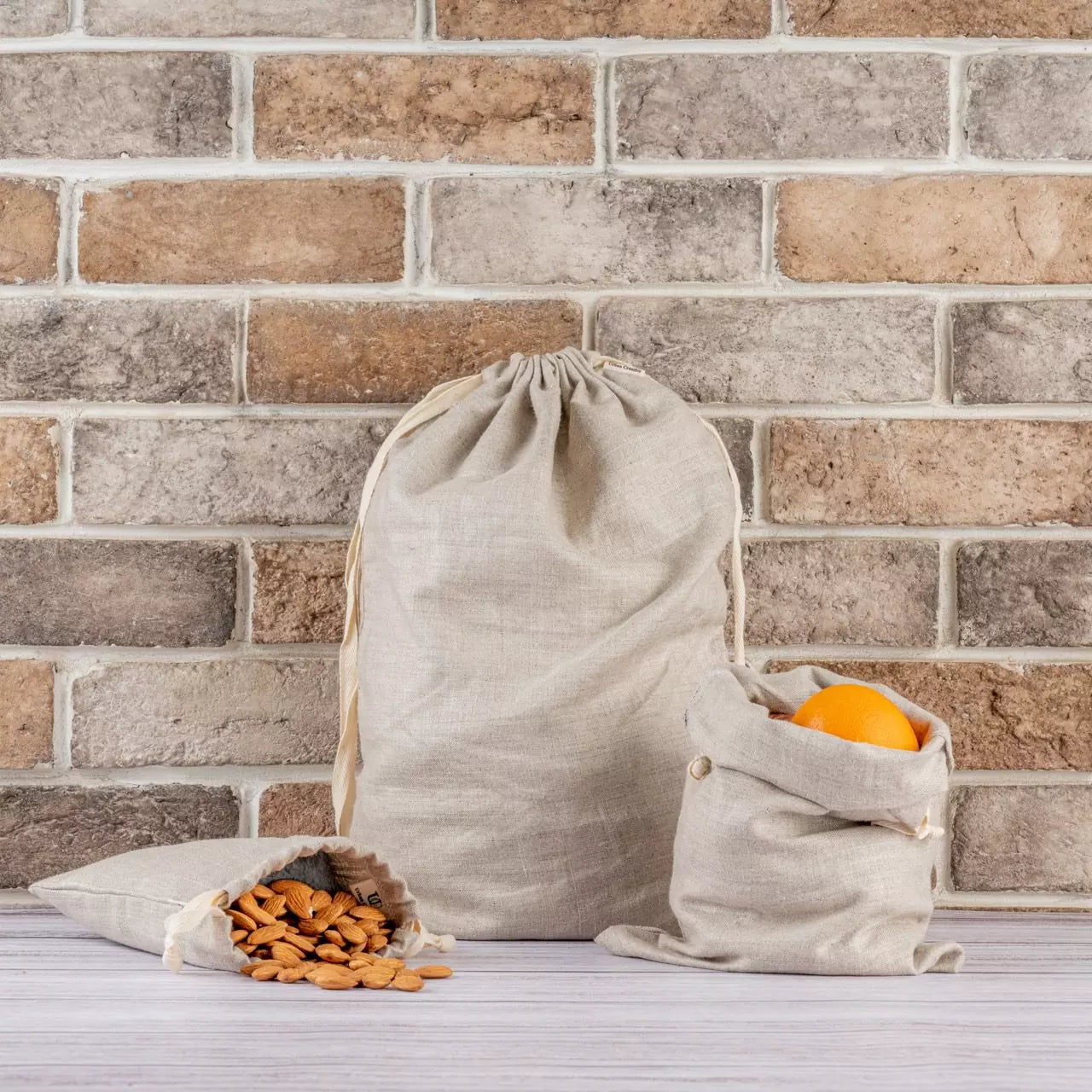Hemp draw string bags