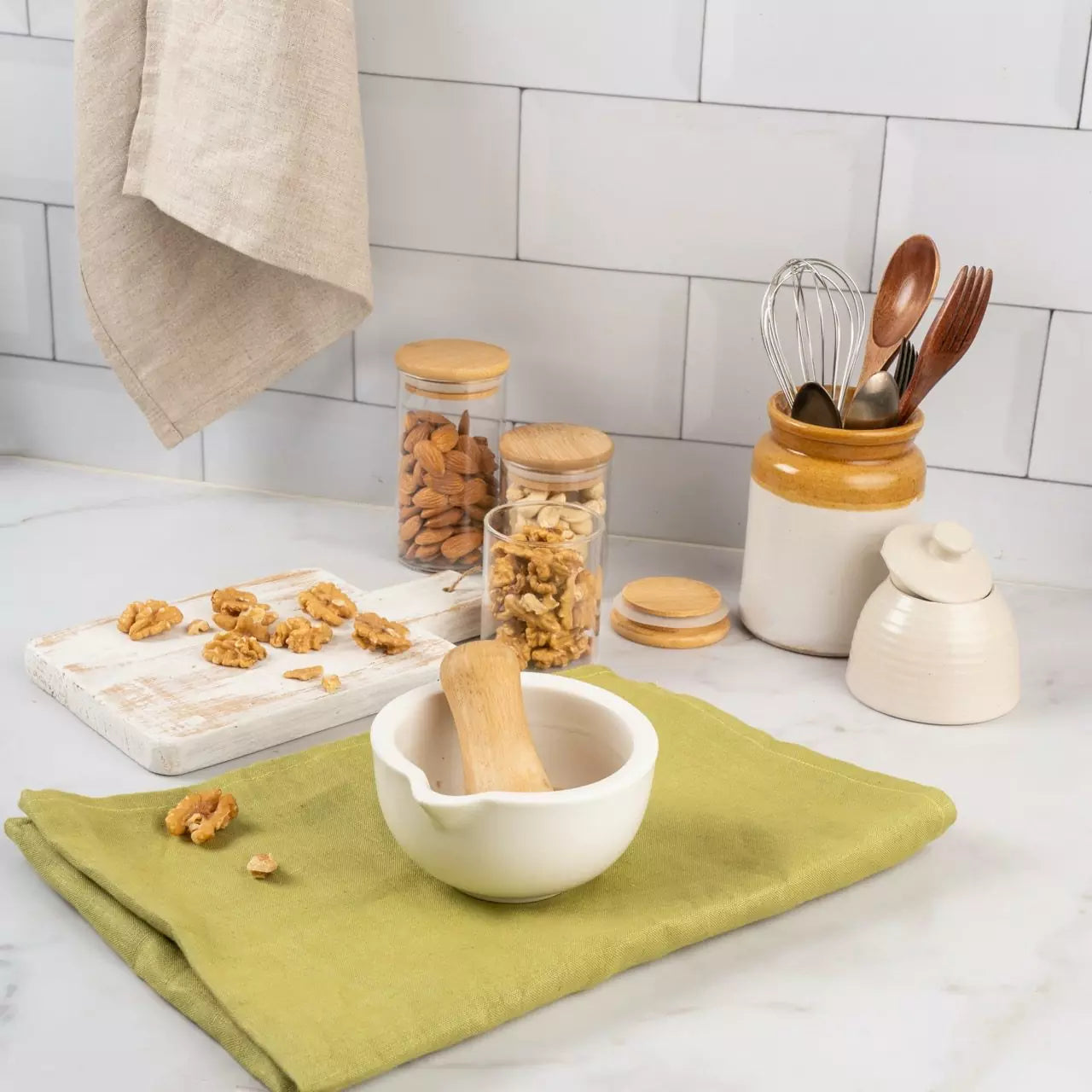 Set of 2 Hemp Kitchen Towels