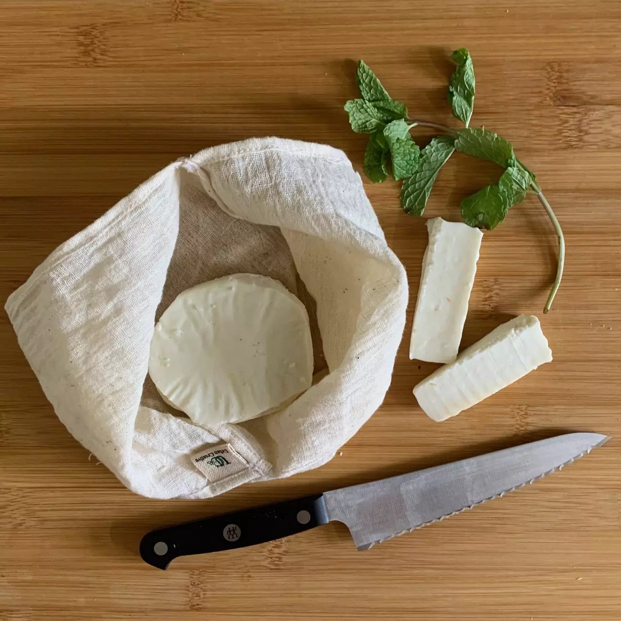 Kitchen Utility Bento Bag Set of 3 in Organic ‘Kala’ Cotton (Assorted Sizes )