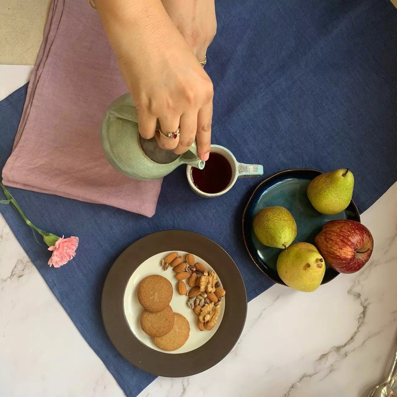 Single Hemp Kitchen Towels in Assorted Colours