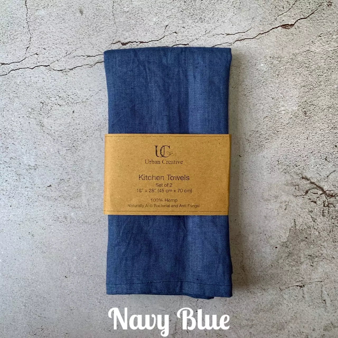 Set of 2 Hemp Kitchen Towels