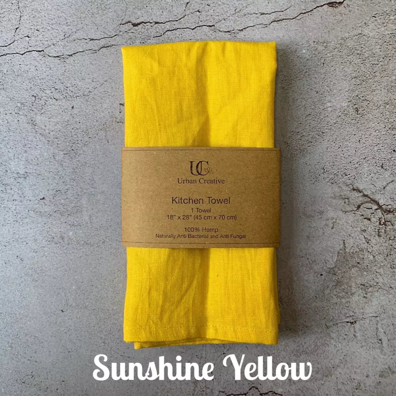 Set of 2 Hemp Kitchen Towels