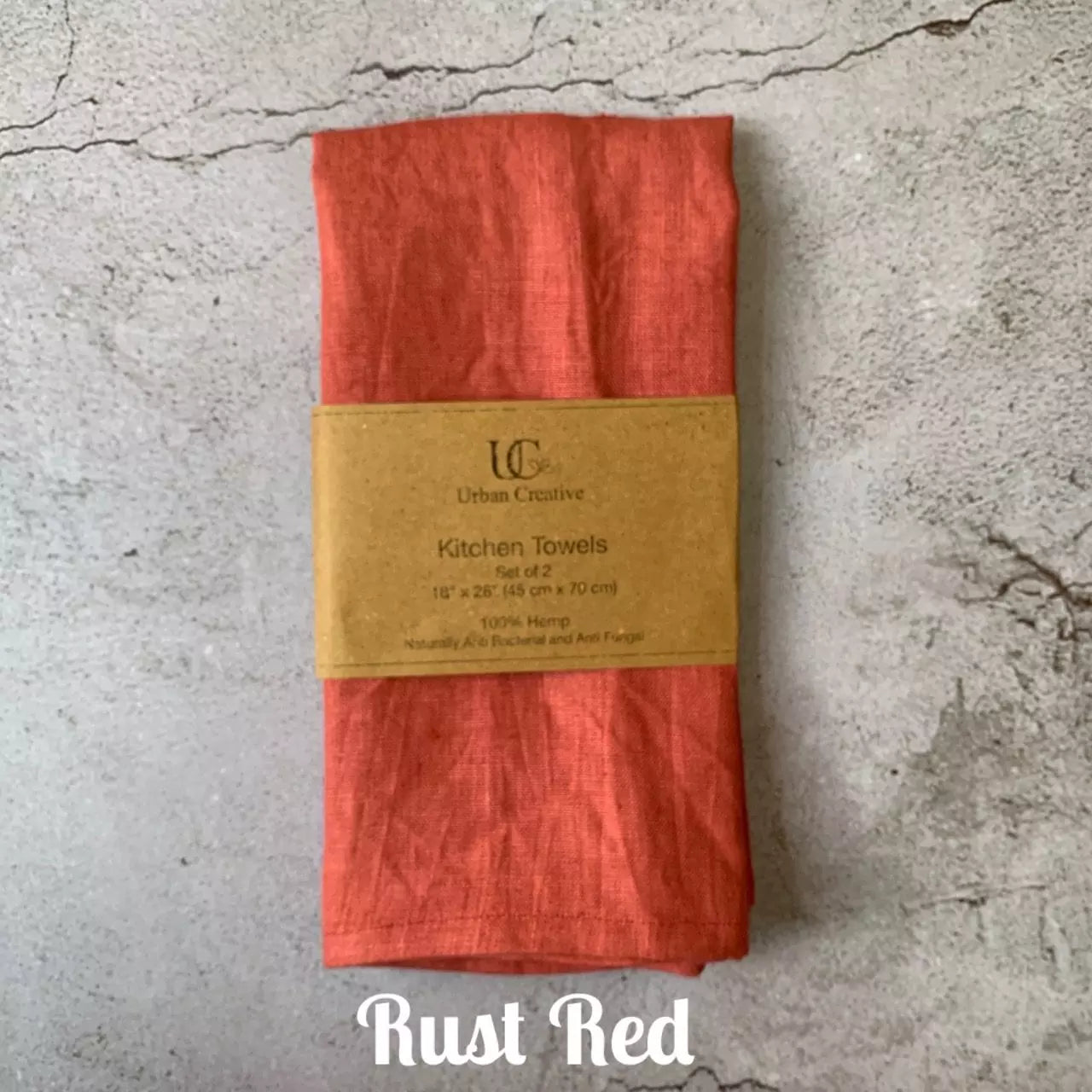 Set of 2 Hemp Kitchen Towels
