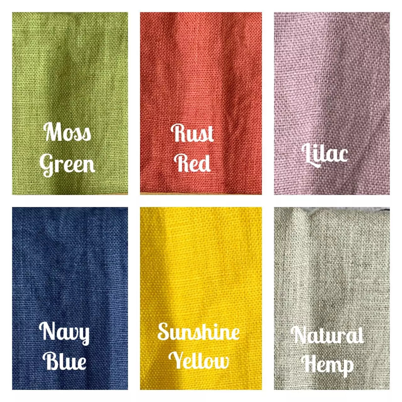 Single Hemp Kitchen Towels in Assorted Colours