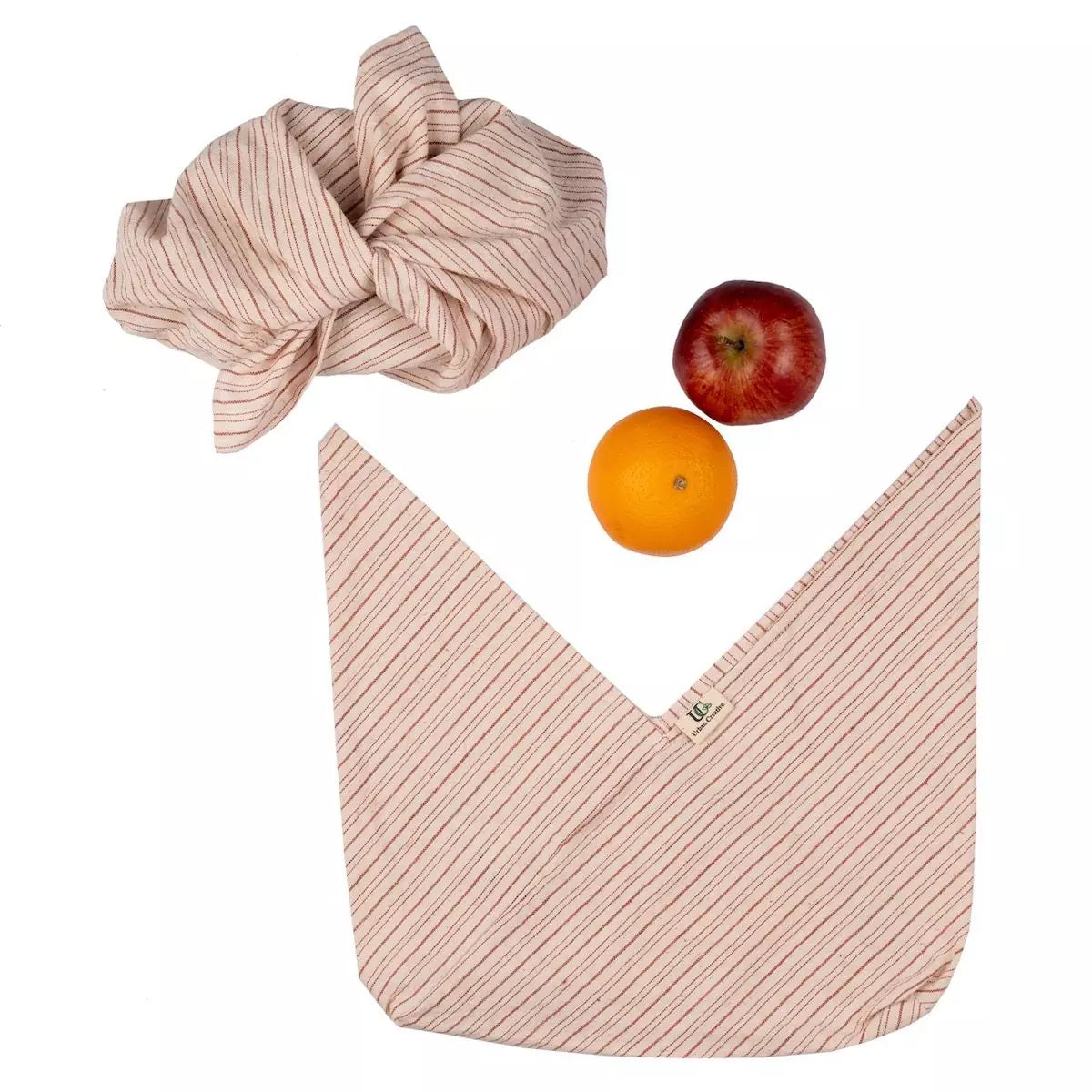 Set of 2 Organic ‘Kala’ Cotton Bento Bags