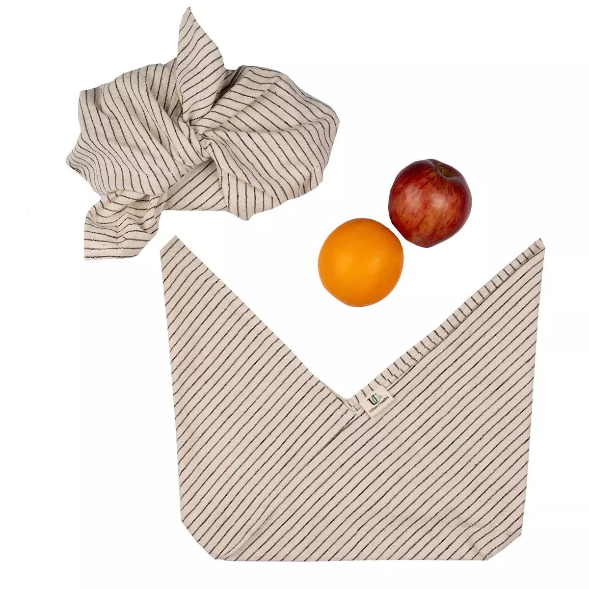 Set of 2 Organic ‘Kala’ Cotton Bento Bags
