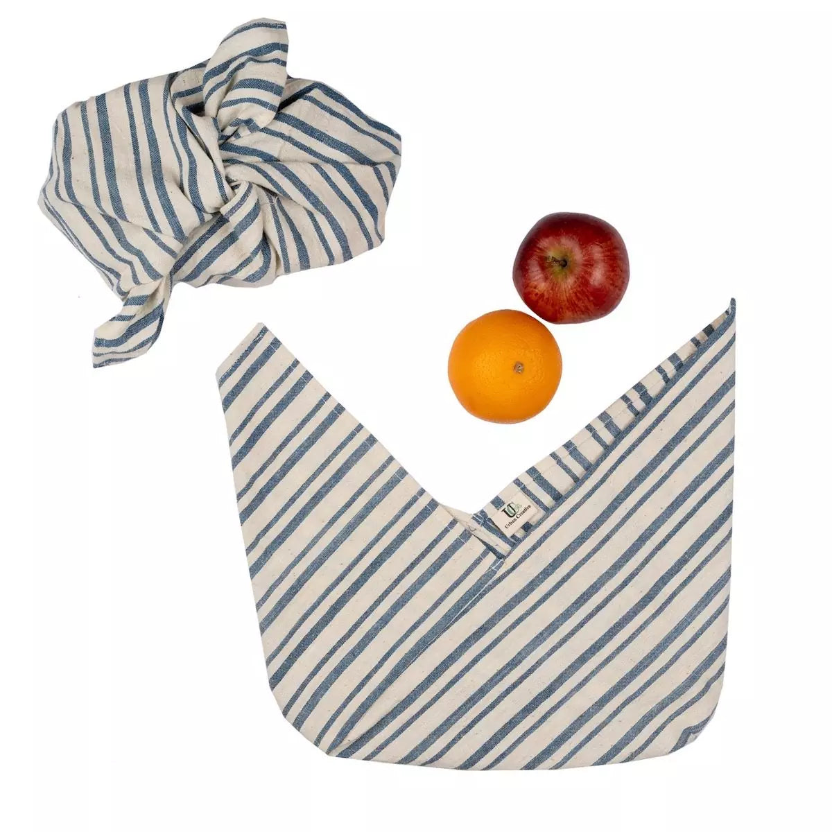Set of 2 Organic ‘Kala’ Cotton Bento Bags