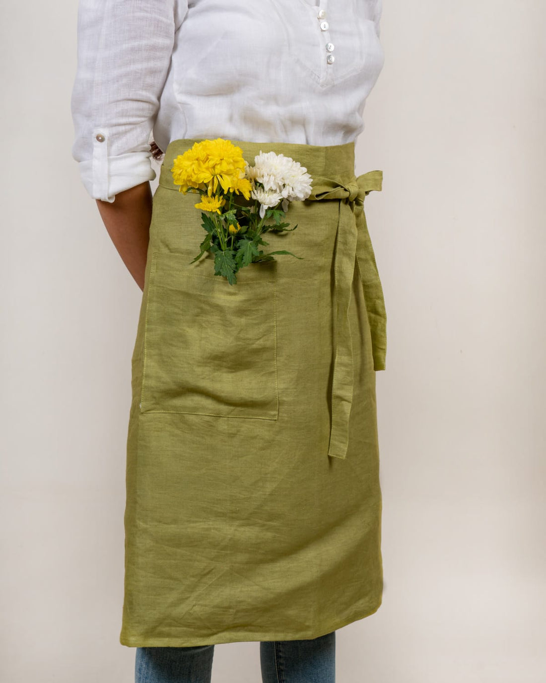 Half Apron in 100% Hemp