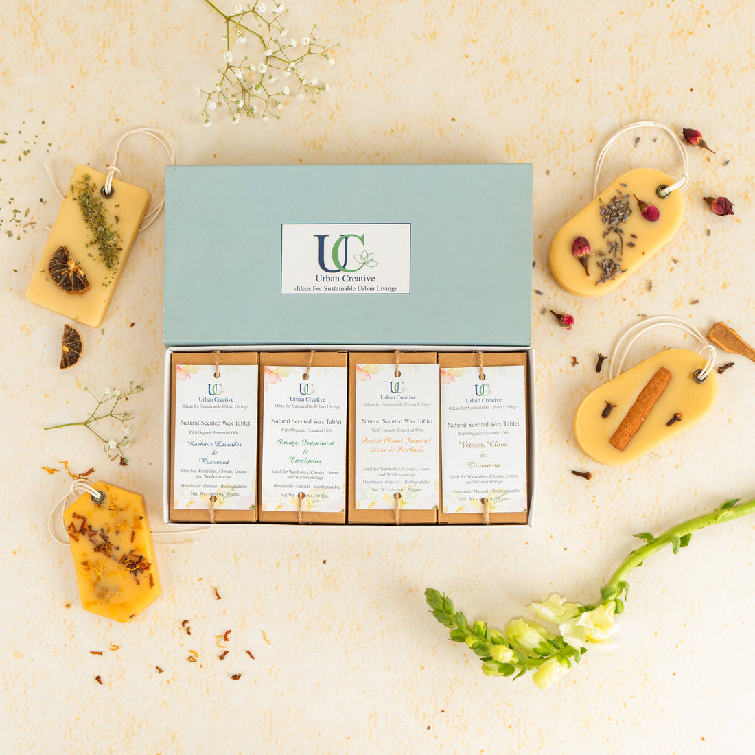 Gift Set of 4 Assorted Scented Wax Tablets