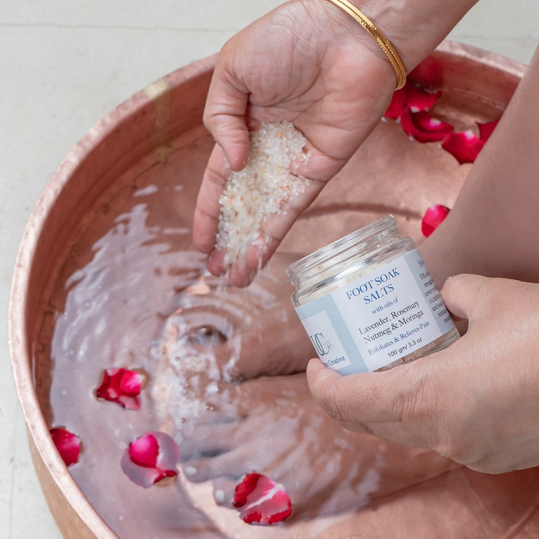 Foot Soak Salts - Lavender, Rosemary &amp; Nutmeg