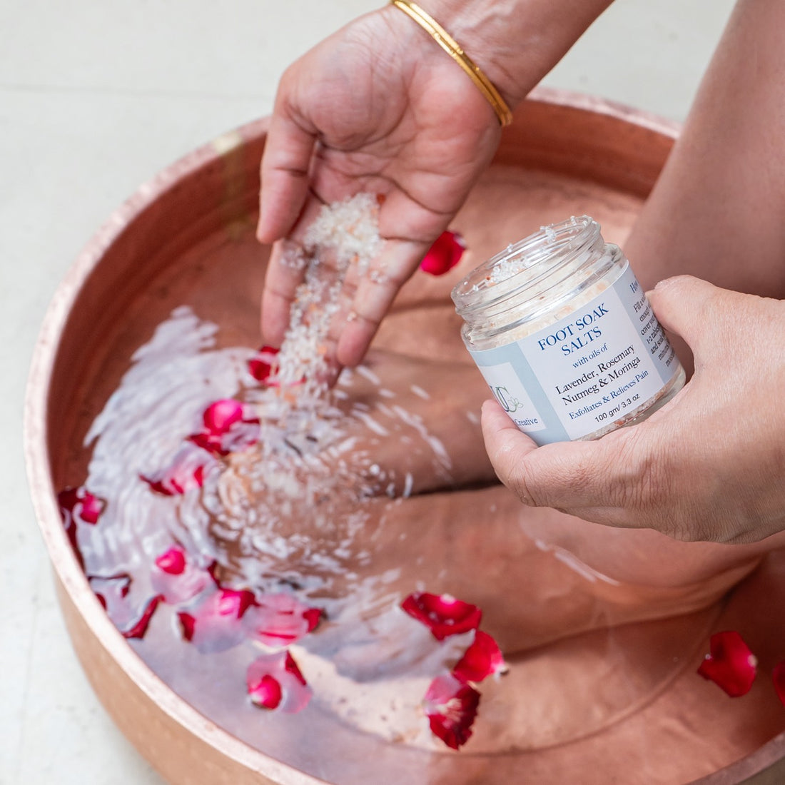 Foot Soak Salts - Geranium, Lime and Patchouli