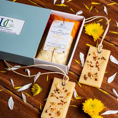 Gift Set of 2 Natural Scented Wax tablets/  Aroma Wax Bars  in assorted fragrances