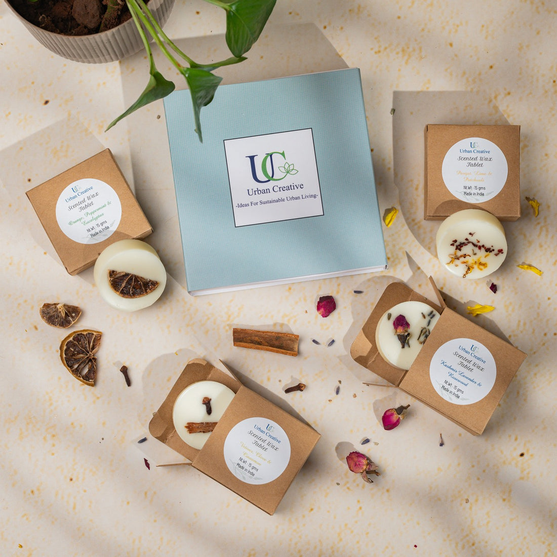 Gift Set of 4 Mini Assorted Scented Wax Tablets