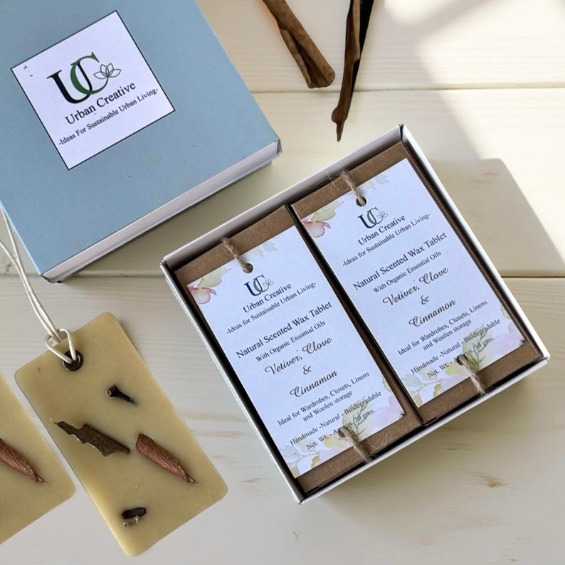 Gift Set of 2 Natural Scented Wax tablets/  Aroma Wax Bars  in assorted fragrances