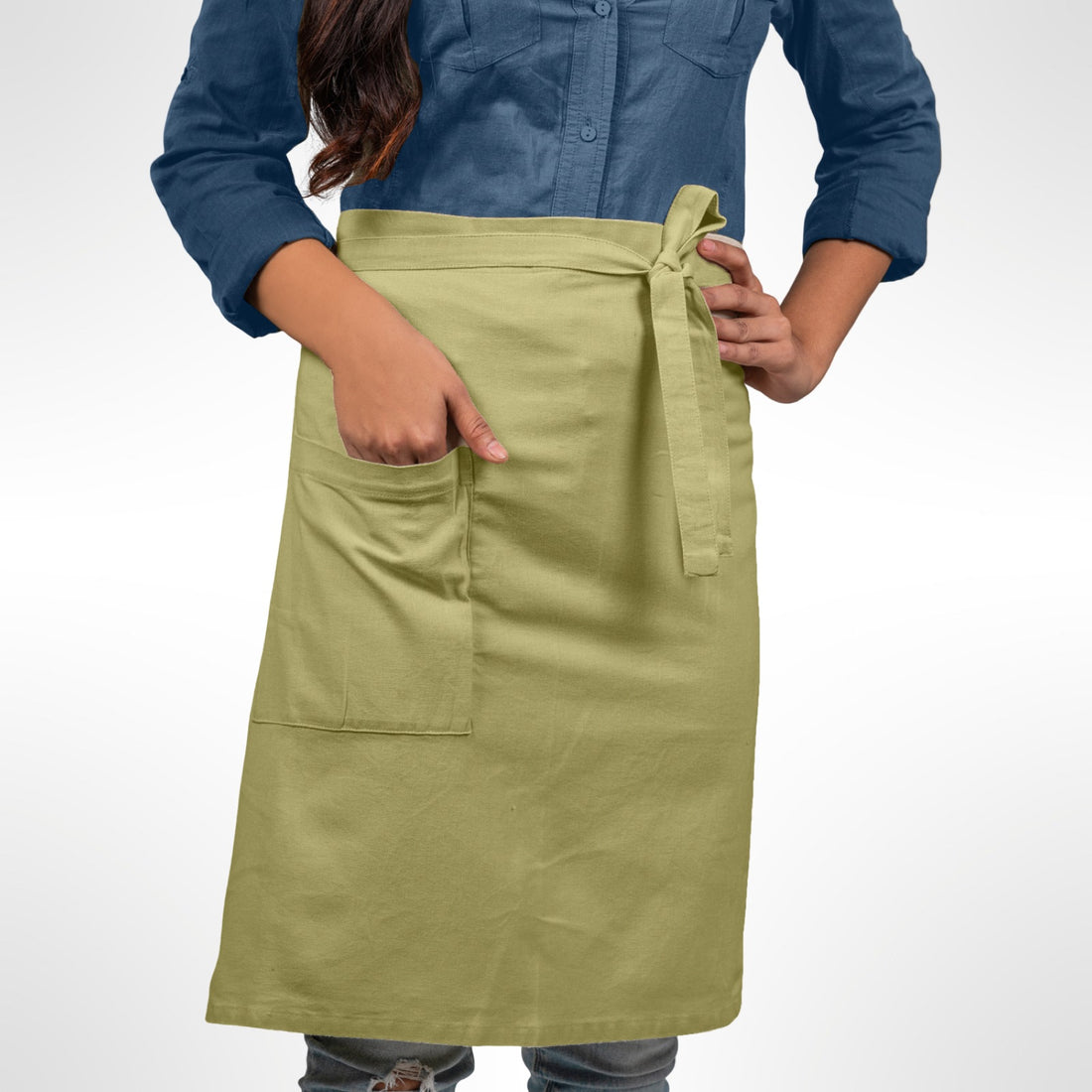Half Apron in Organic Cotton