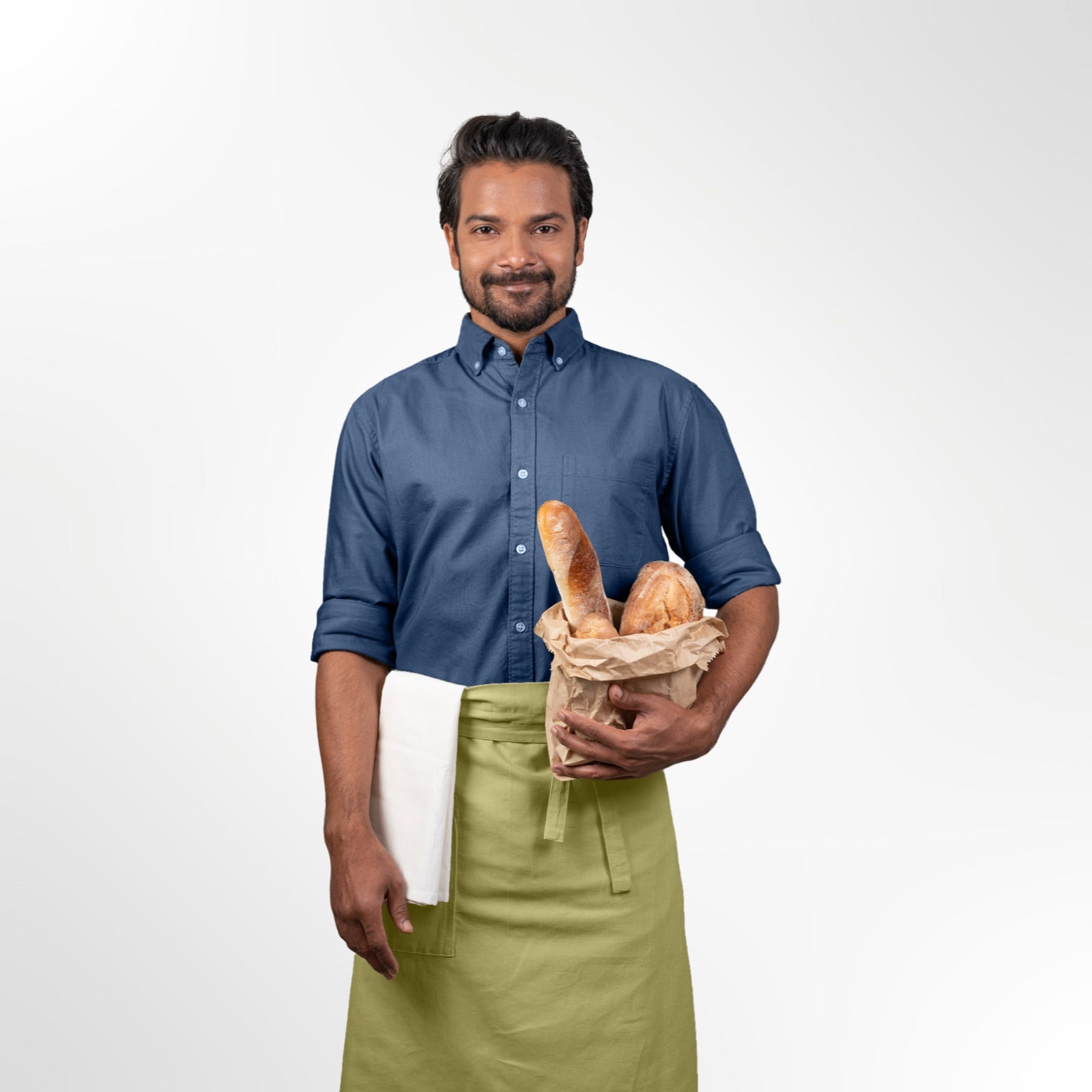 Half Apron in Organic Cotton