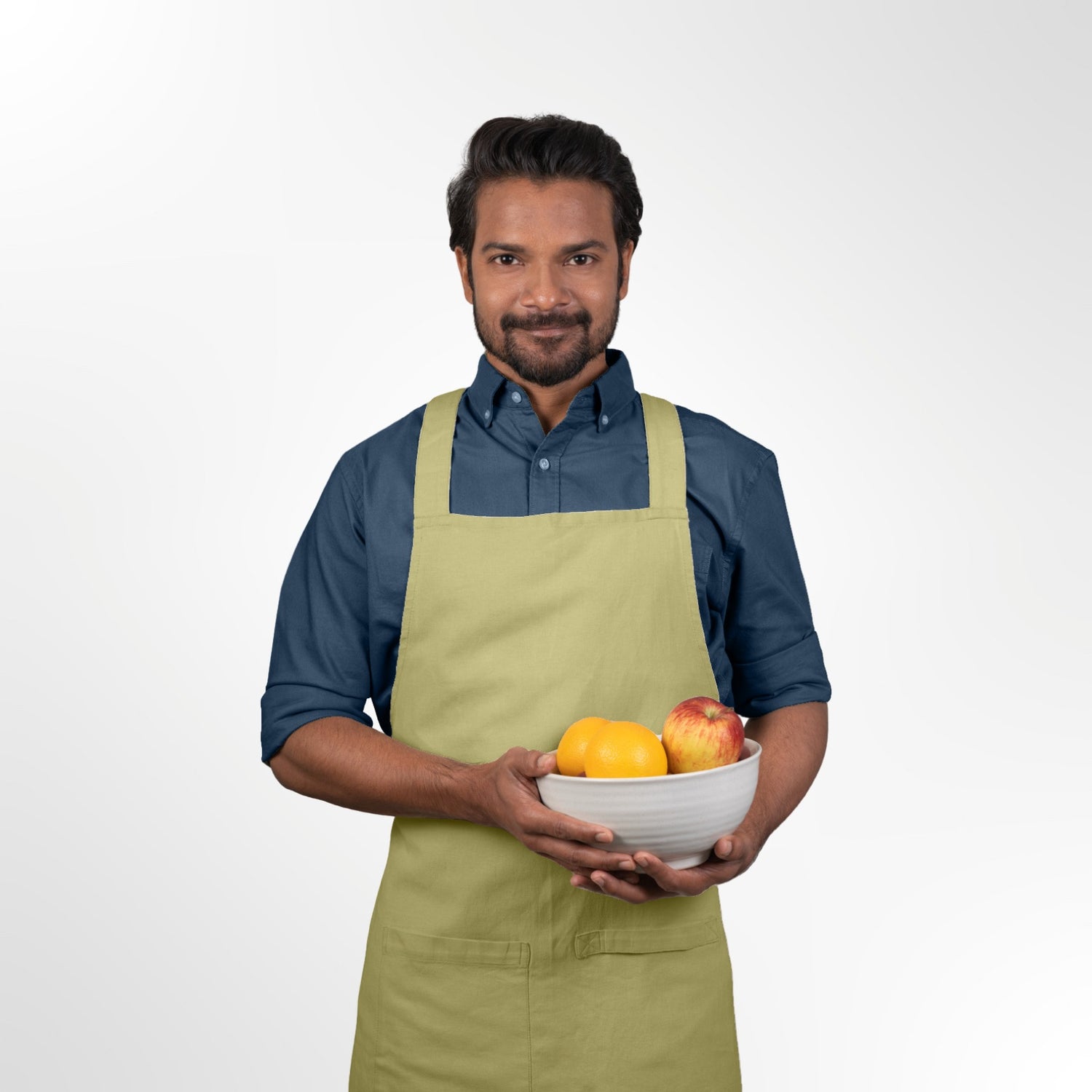 Cross Back Apron in Organic Cotton