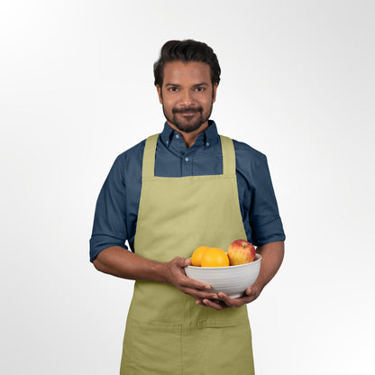 Cross Back Apron in Organic Cotton