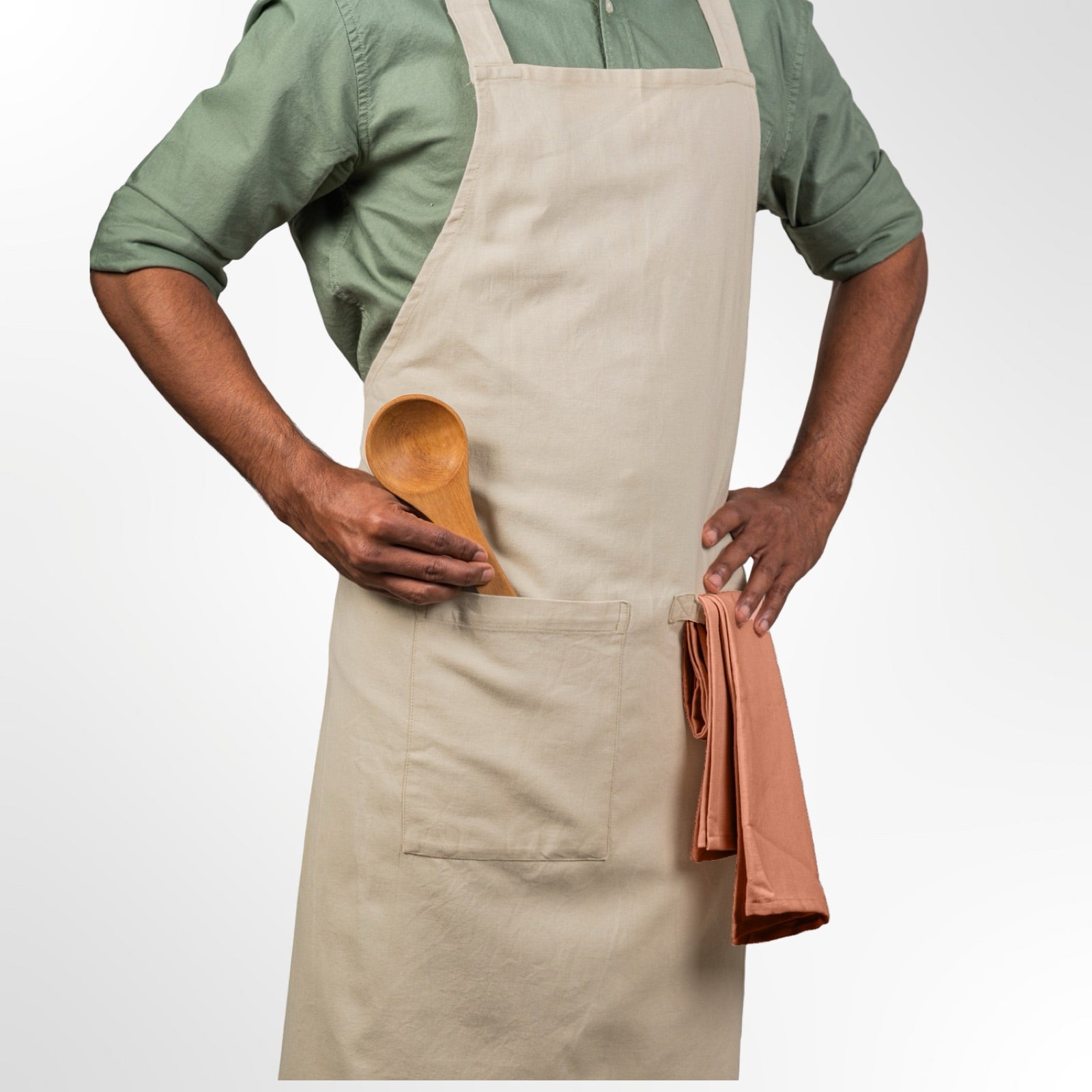 Cross Back Apron in Organic Cotton – Urban Creative