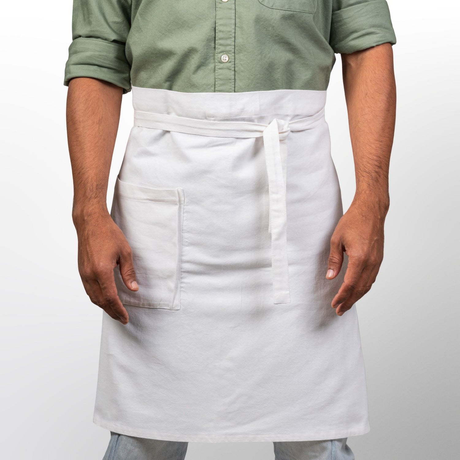 Half Apron in Organic Cotton