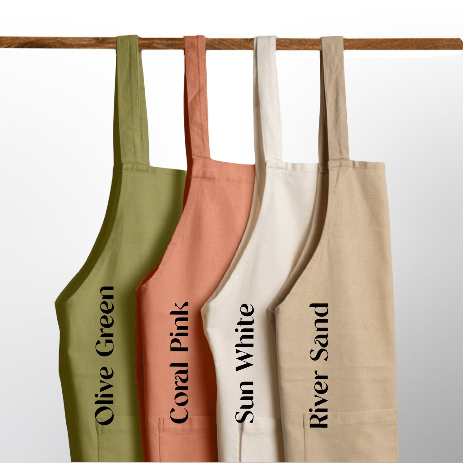 Cross Back Apron in Organic Cotton