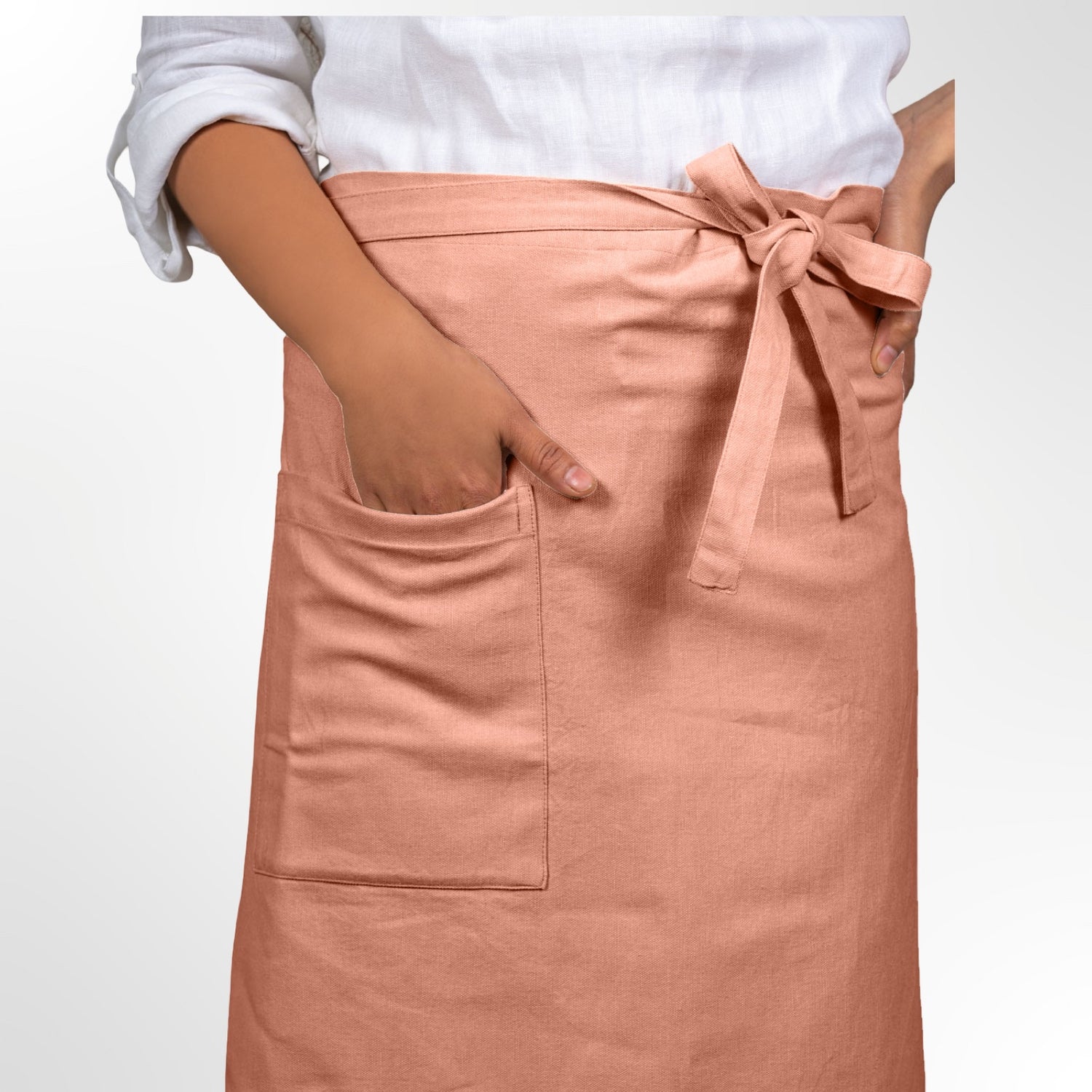 Half Apron in Organic Cotton