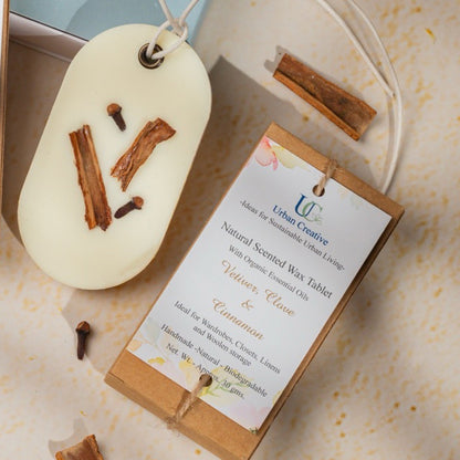 Vetiver, Clove &amp; Cinnamon – Warm and Spicy fragrance wax tablet