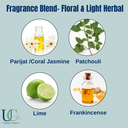 Parijat (Coral Jasmine) &amp; Lime – Intense Floral &amp; Calming Fragrance Wax Tablet