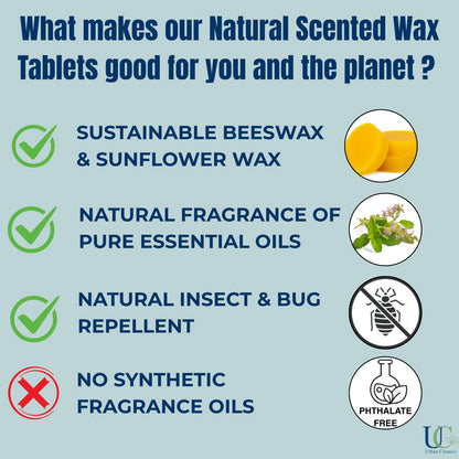 Parijat (Coral Jasmine) &amp; Lime – Intense Floral &amp; Calming Fragrance Wax Tablet