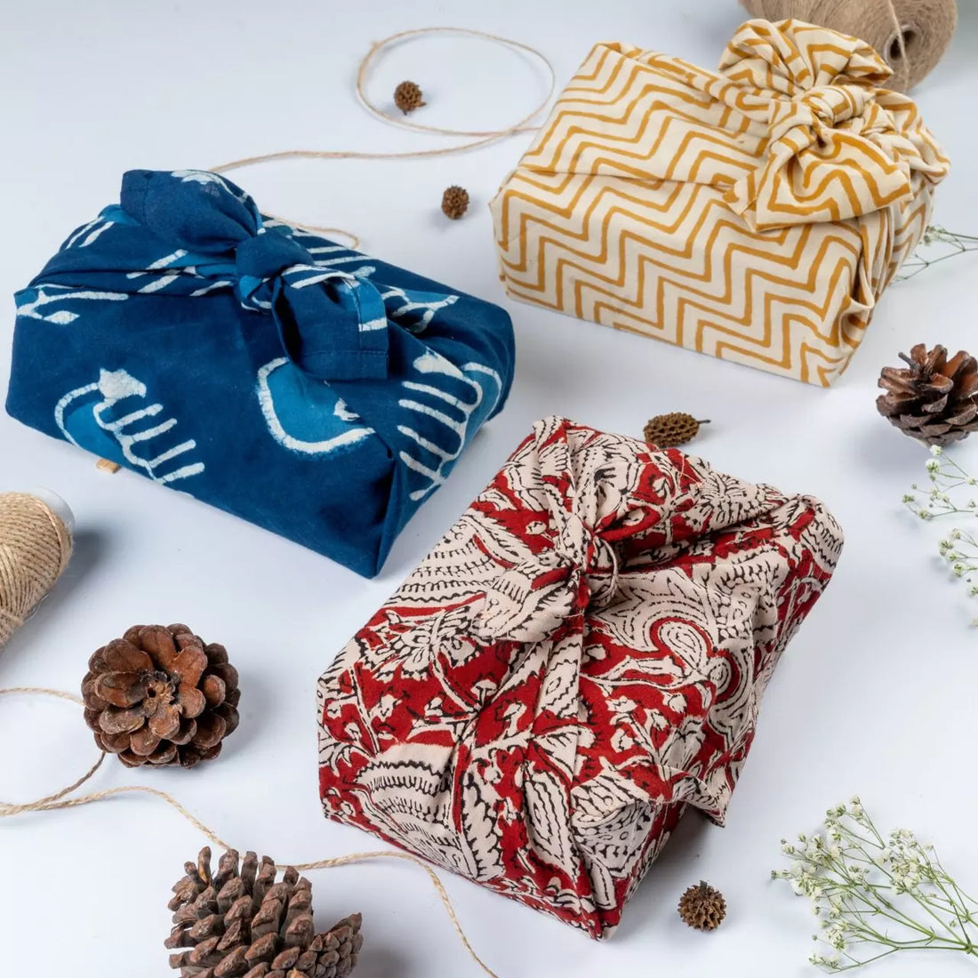 Assorted Colours Dāman Furoshiki Fabric Gift Wrap Sets