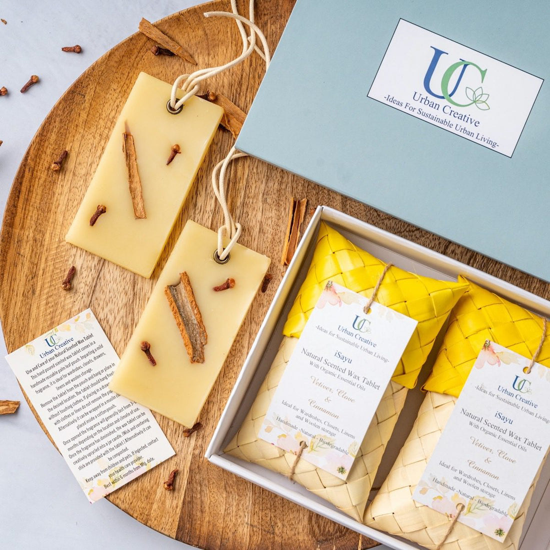Vetiver, Clove &amp; Cinnamon – Warm and Spicy fragrance wax tablet